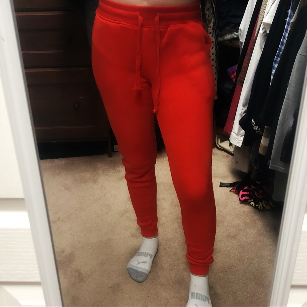 Red Joggers